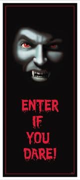 Halloween Vampire Door Poster