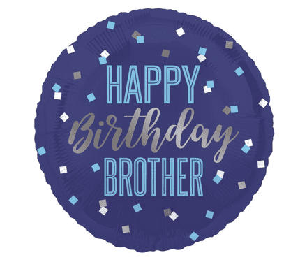 Happy Birthday Brother Helium Balloon