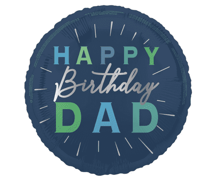 Happy Birthday Dad Helium Balloon