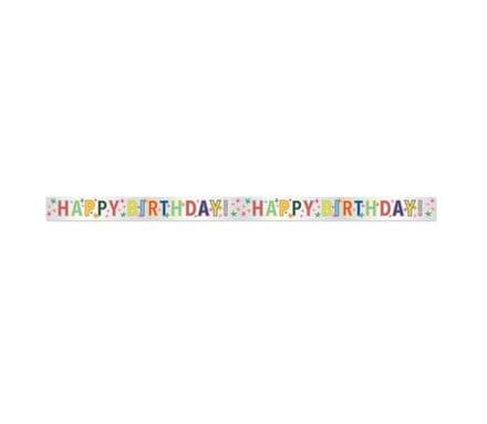 Happy Birthday Foiled Paper Banner