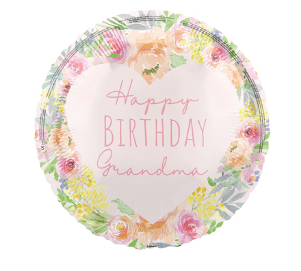 Happy Birthday Grandma Helium Balloon