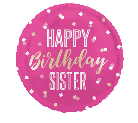 Happy Birthday Sister Helium Balloon