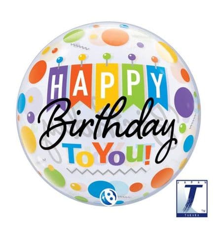 Happy Birthday To You Bubble Balloon