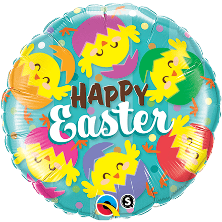 Happy Easter Hatching Chicks Foil Balloon