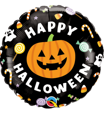 Happy Halloween Pumpkin Candy Foil Helium Balloon