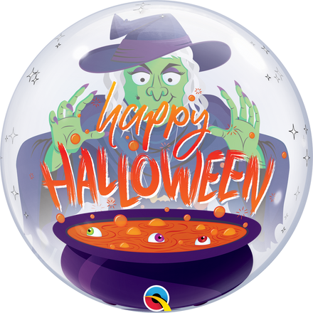 Happy Halloween Witch Bubble