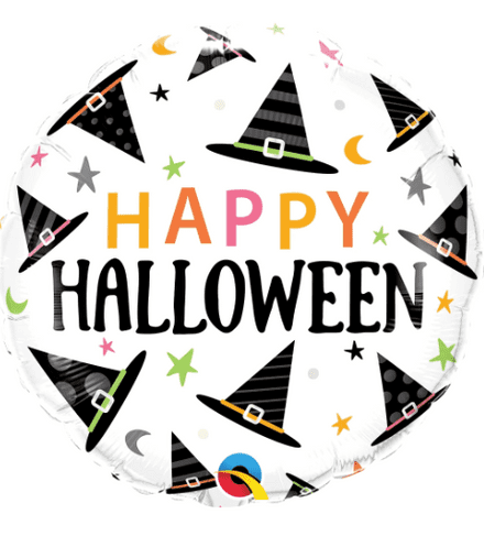 Happy Halloween Witches Hats Foil Helium Balloon