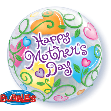 Happy Mother’s Day Hearts and Vines Bubble Balloon