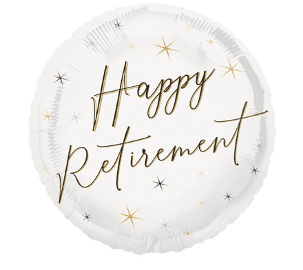 Happy Retirement Foil Helium Balloon