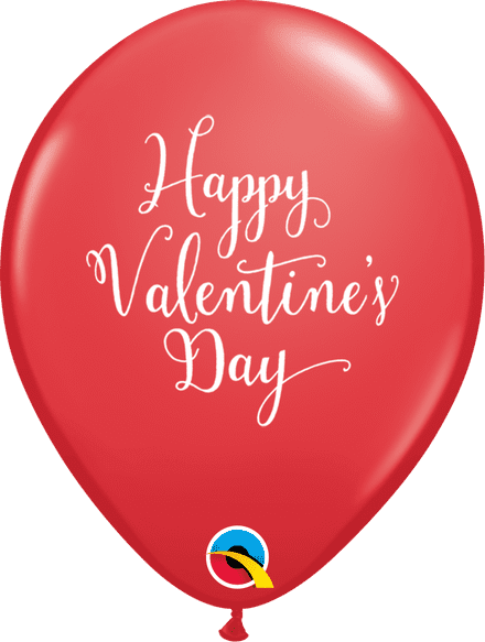 Happy Valentine's Day Script Balloons