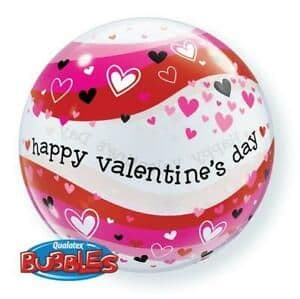 Happy Valentines Day Hearts Bubble Balloon