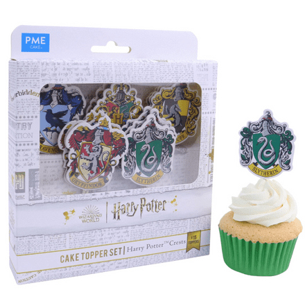 Harry Potter Hogwarts Crests Cake Toppers 15pk