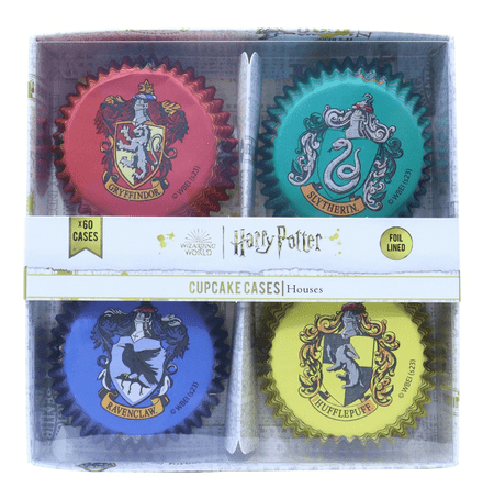 Harry Potter Hogwarts Houses Foiled Baking Cases