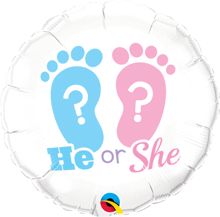 He? Or She? Gender Reveal Party Foil Helium Balloon