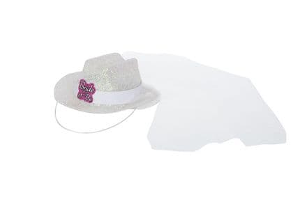 Hen Night 'bride to be' Mini Glitter Hat Fascinator