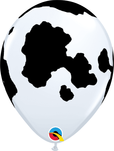 Holstein Cow Print Latex Balloons