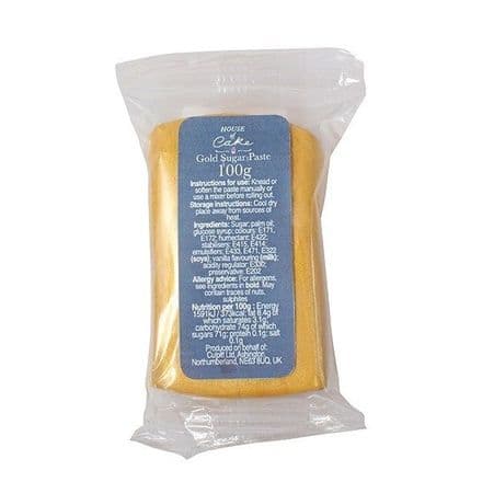 House Of Cake Gold Sugar Paste 100g