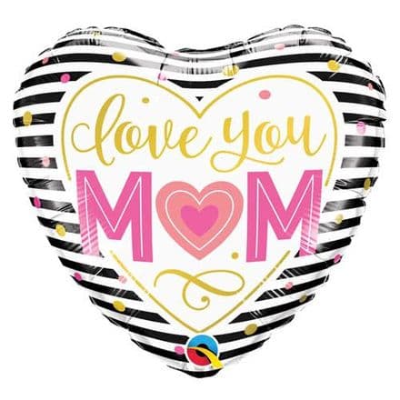 I Love You Mum Heart Foil Balloon