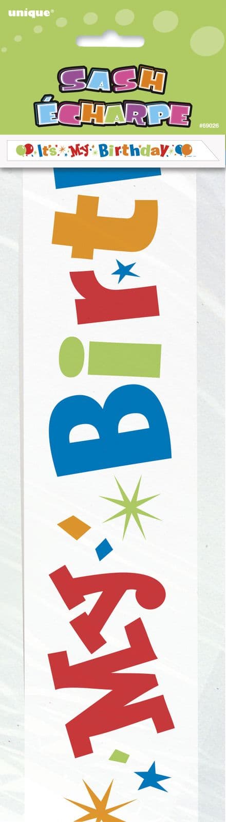 It's My Birthday Sash