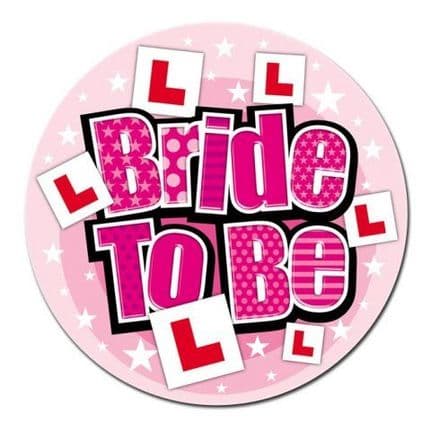 Jumbo 'Bride To Be' Badge
