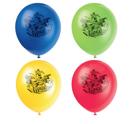 Justice League Latex Balloons 8 Pack