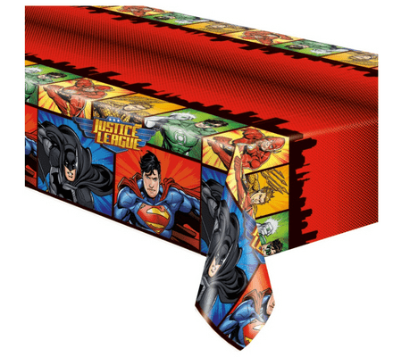 Justice League Theme Plastic Tablecover