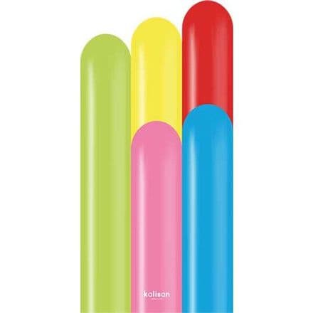 Kalisan 260K  Modeling Balloons Carnival Assortment 100 Pack