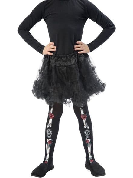 Kids Day of The Dead Tights