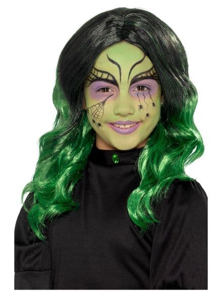 Kids Green Witch Wig