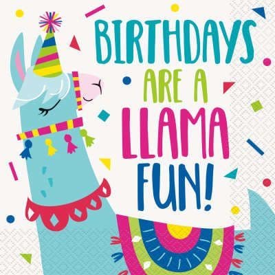 Llama Paper Party Napkins