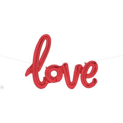Love Script Foil Balloon