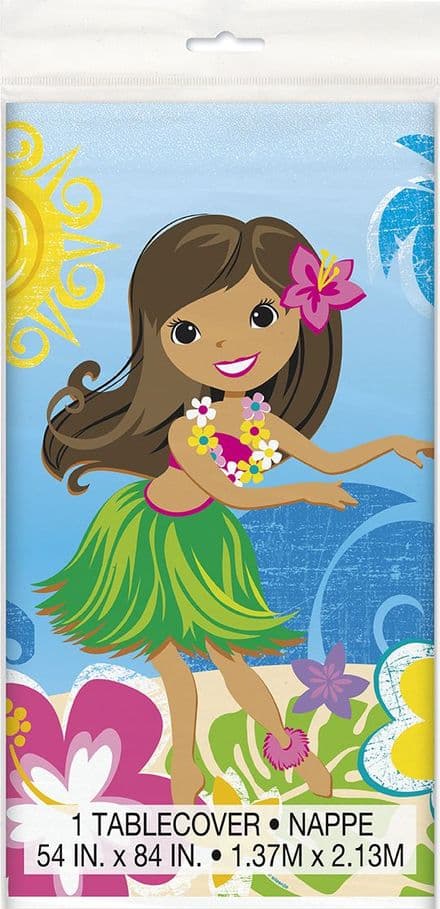 Luau Hula Beach Summer Party Plastic Tablecover