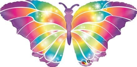 Luminous Butterfly Super Shape Foil Balloon