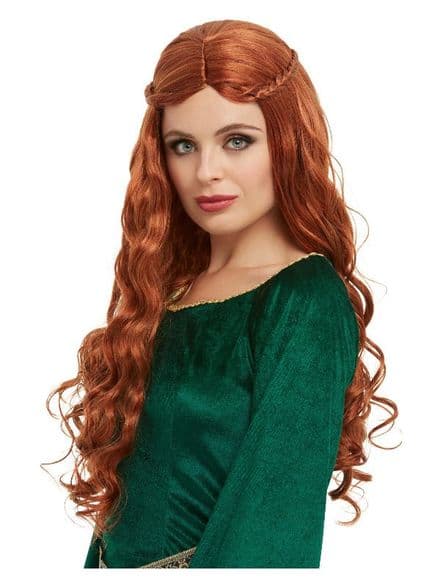 Medieval Princess Wig Auburn