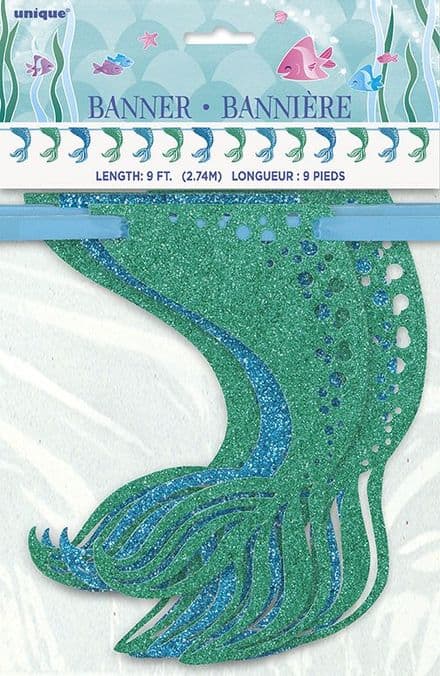 Mermaid Tail Banner Decoration