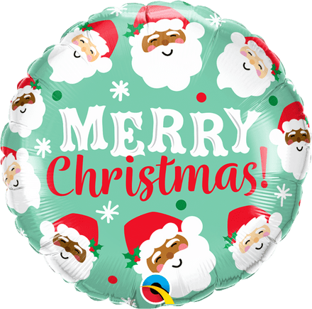 Merry Christmas HO HO HO Foil Helium Balloon