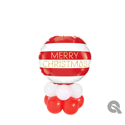 Merry Christmas Stripes Table Decoration