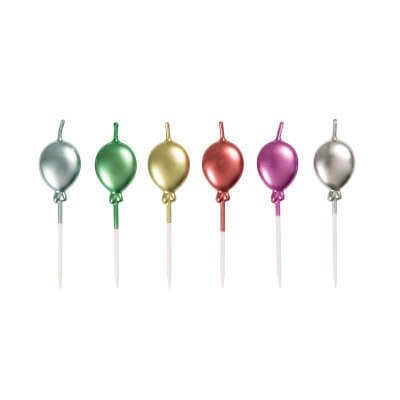 Metallic Balloon Candles