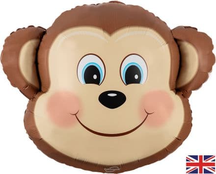 Monkey Head Foil Balloon
