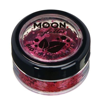 Moon Bio Chunky Glitter in Dark Rose