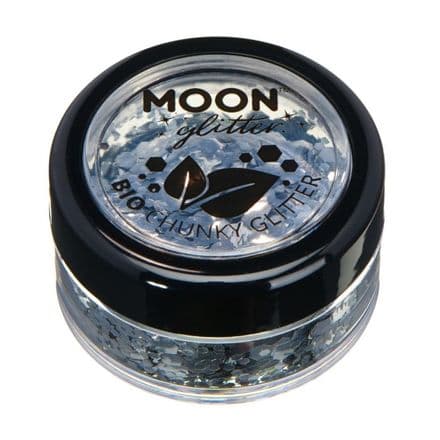 Moon Bio Chunky Glitter in Silver