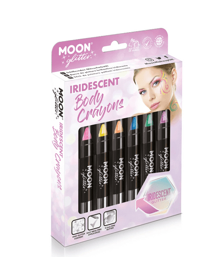 Moon Creations Iridescent Glitter Crayon Set