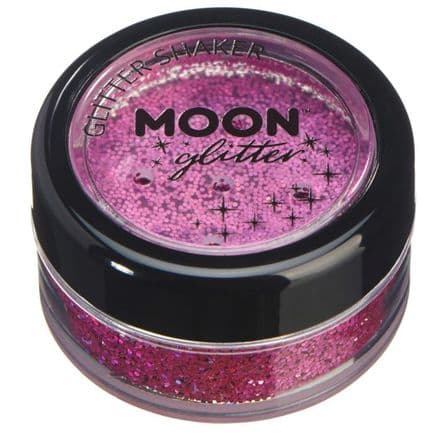 Moon Glitter Shaker in Pink