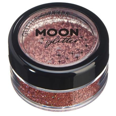 Moon Glitter Shaker in Rose Gold