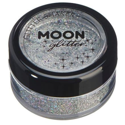 Moon Glitter Shaker in Silver
