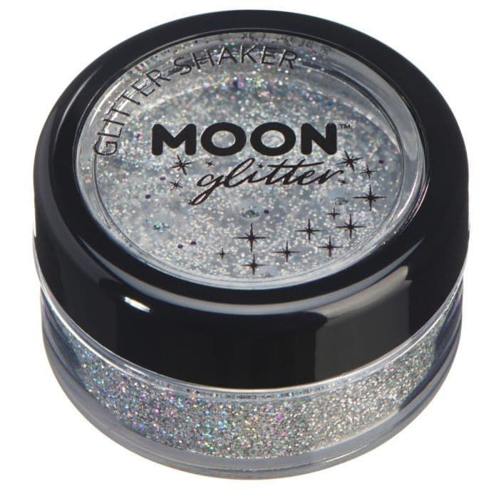 Moon Glitter Shaker in Silver