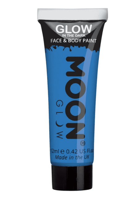 Moon Glow In The Dark Body Paint - Blue