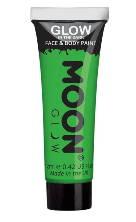 Moon Glow In The Dark Body Paint - Green