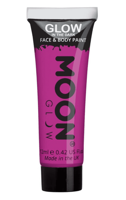 Moon Glow In The Dark Body Paint - Purple