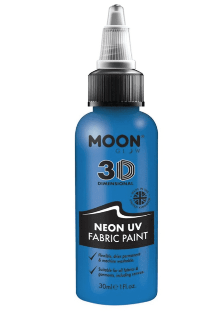 Moon Neon UV 3D Fabric Paint In Blue